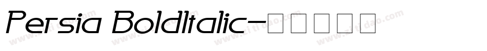 Persia BoldItalic字体转换